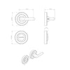 Serozzetta SZ5004 Bathroom Thumb Turn & Release