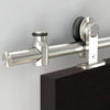 Stainless Steel Single Sirius Sliding Tubular Track for Wooden Doors - Top Mounted