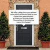 Aruba 1 Urban Style Composite Front Door Set with Abstract Glass - Shown in Anthracite Grey