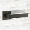 Asti Forme Designer Lever on Minimal Square Rose - Urban Dark Bronze