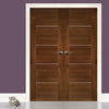 Bespoke Valencia Prefinished Walnut Internal Door Pair