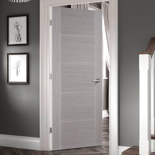 Image: Fire Door, Light Grey Vancouver - 1/2 Hour Fire Rated - Prefinished
