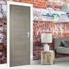 Laminate Vancouver Light Grey Fire Door - 1/2 Hour Fire Rated - Prefinished