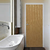 Interior bathroom door oak veneered