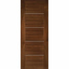 Valencia Walnut Panel Fire Door Pair - 1/2 Hour Fire Rated - Prefinished