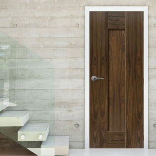 Image: Image of flush walnut inteior door