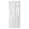 White PVC door on white background