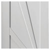 J B Kind Calypso Aurora White Primed Panel Door Pair