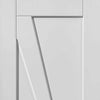 Two Sliding Wardrobe Doors & Frame Kit - Calypso Aurora White Primed Door