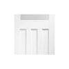 Bespoke Thrufold DX 1930's White Primed Glazed Folding 2+0 Door