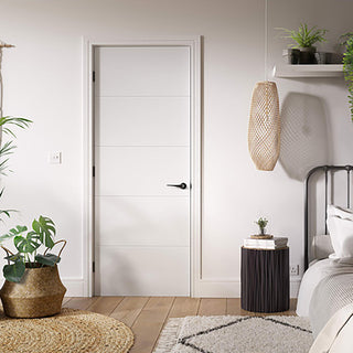 Image: Santandor Flush Internal Door - White Primed