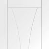 Bespoke Thrufold Verona White Primed Glazed Folding 2+0 Door