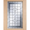 Majestic Oak Door - Zinc Clear Tri Glazing, From LPD Joinery