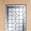 Part L Compliant Winchester External Oak Door - Part  Frosted Zinc Double Glazing - Warmerdoor Style, From LPD Joinery