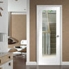 Pattern 10 white interior glazed door