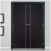 LPD Joinery Bespoke Fire Door Pair, Ash Grey Zanzibar Pair - 1/2 Hour Fire Rated - Prefinished