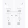Double Glass Sliding Door - Solaris Tubular Stainless Steel Sliding Track & Geometric Zoom 8mm Obscure Glass - Clear Printed Design