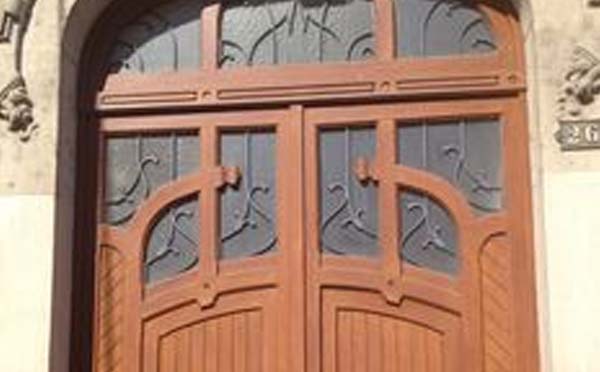 A beautiful beast of a door pair in France