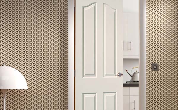 Economy Sentinel White Primed 4 Panel Door