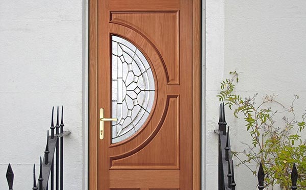 Empress hardwood door and frame with Zinc double glazing