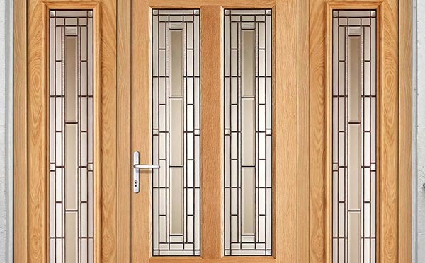 Granada door and frame with bronze tinted double glazing