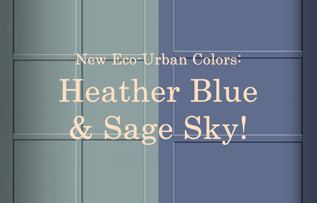 🌿 New Eco-Urban Colors: Heather Blue and Sage Sky! 🌿