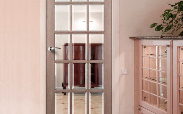 SA77 15 Pane Mahogany Door