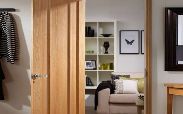 Worcester Oak Three Panel Door