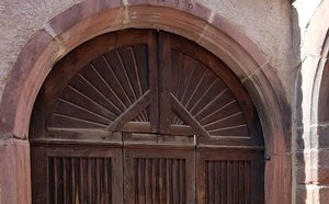 Antique wooden doors