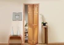 Custom Bifold Doors for Single Openings - Oak