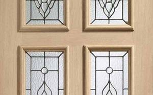 The Stunning Maryland 4L Oak Door with Zinc Caming Triple Glazing