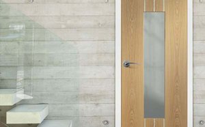 Barletta Oak and Aluminium Inlay Doors