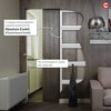 Camden Black Double Absolute Evokit Double Pocket Door - Prefinished - Urban Collection
