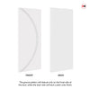 Two Sliding Minimal Wardrobe Doors & Frame Kit - V-Line® Grooved Flush Door V008 - Premium Primed - Six Colour Options