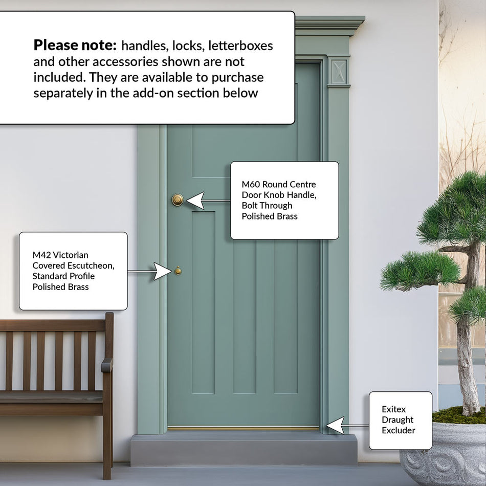 DX 30's Style Exterior Hardwood Front Door - Colour Options