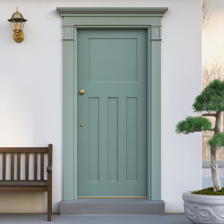 Image: DX 30's Style Exterior Hardwood Front Door - Colour Options