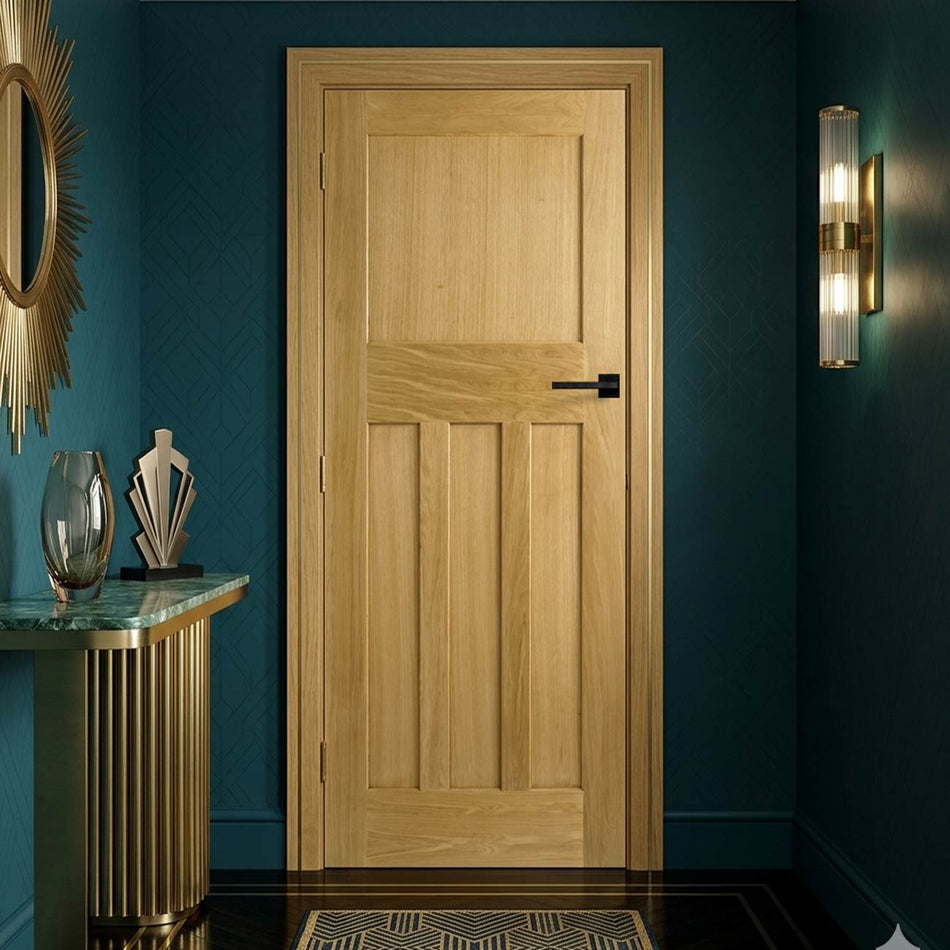 1930's Oak Fire Internal Door - 1/2 hour Fire Rated