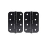 One Pair of Ares Loft Style Matt Black Radius Cornered Hinges 102x67x2mm