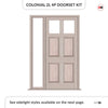 Exterior Colonial 2L 4P Front Door with Single Sidelight - Customisable: Size, Colour, Glass and Sidelight Options