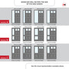 Exterior Colonial 2L 4P Front Door with Single Sidelight - Customisable: Size, Colour, Glass and Sidelight Options