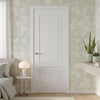 2 Panel Smooth Moulded Internal Door - White Primed - 1/2 Hour Fire Rated
