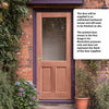 2XG Exterior Hardwood Back Door - Clear Toughened Double Glazing