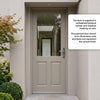 2XG Exterior Hardwood Door - Clear Toughened Double Glazing