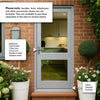 2XGG Exterior Meranti Wooden Front Door - Clear Double Glazing - Colour Options