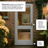 2XGG Exterior Meranti Wooden Door - Reeded Double Glazing - Colour Options