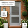2XGG Exterior Meranti Wooden Door - Stippolyte Double Glazing - Colour Options