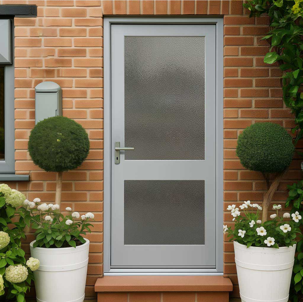 2XGG Exterior Meranti Wooden Door - Stippolyte Double Glazing - Colour Options