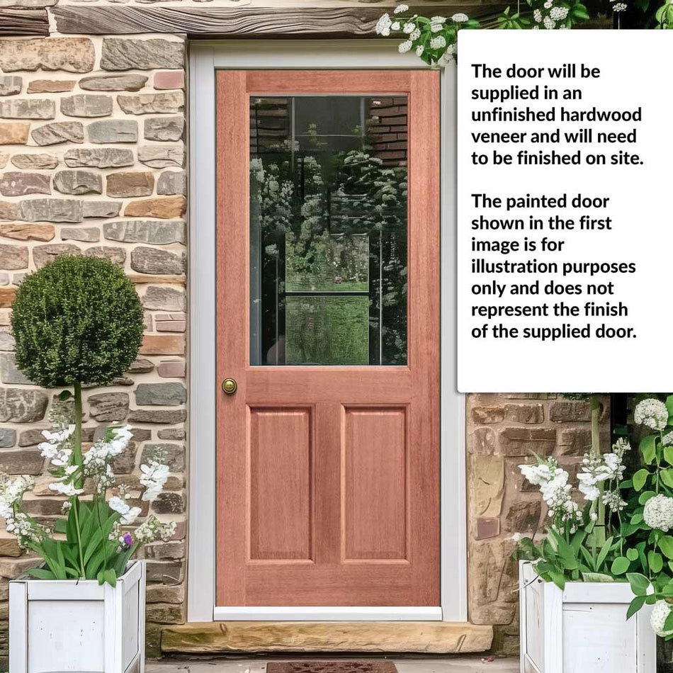 2XG Exterior Hardwood Door - Fit Your Own Glass