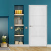 Brooklyn 4 Panel Solid Wood Internal Door UK Made DD6307 - Eco-Urban - Colour Options
