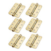 6x Cratus Exterior Polished Gold Finish Radius Corner Hinges - 102x67mm